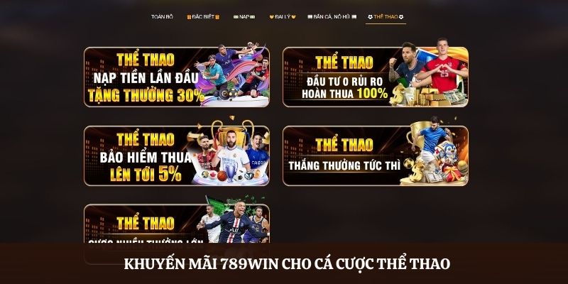 Khuyến mãi 789Win đối với cược thể thao